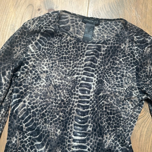 Vintage Kennith Cole semi sheer long sleeve - Picture 2 of 5